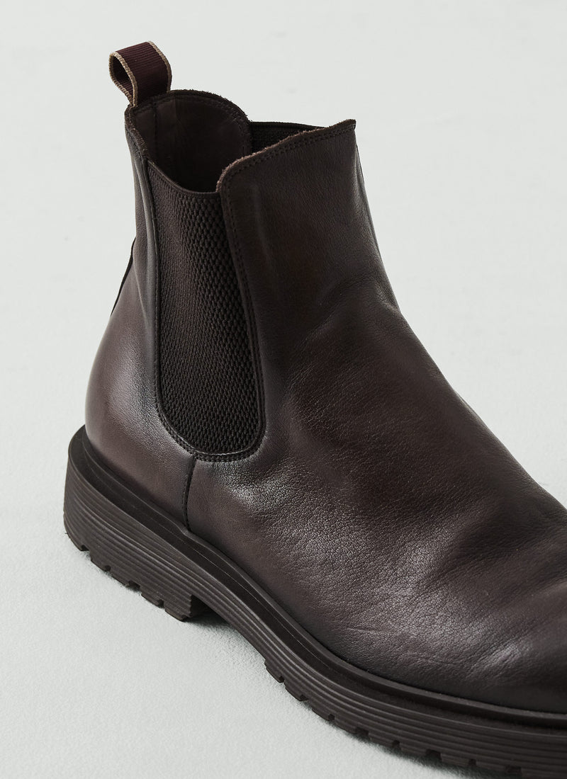Sturlini Vegetable Tanned Chelsea Boots | Dark Brown