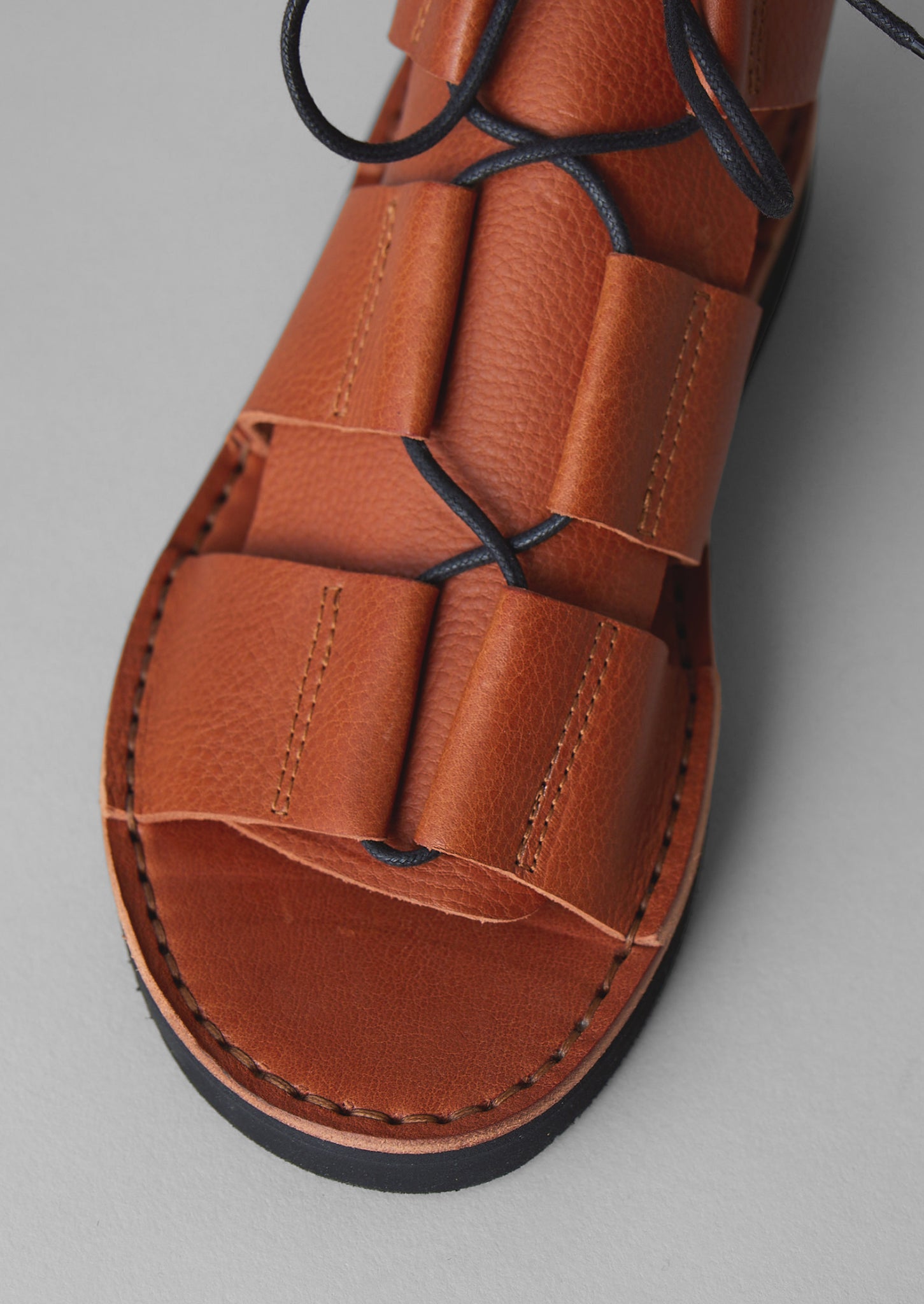 Fracap Lina Leather Sandals | Brick