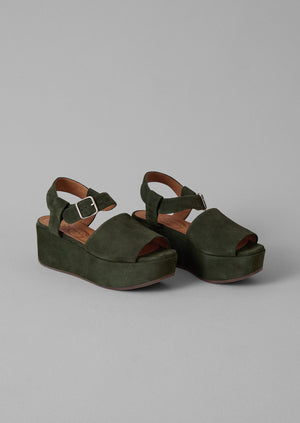 Chie Mihara Suede Platform Sandals | Fern