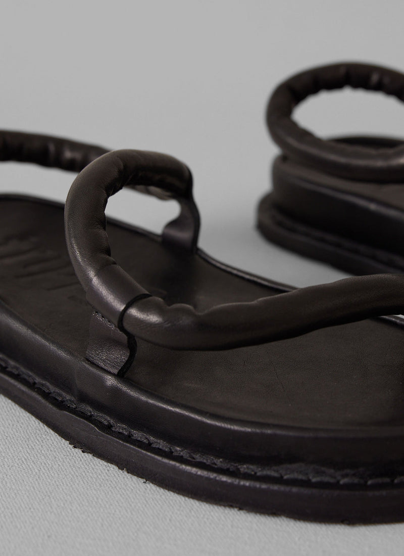 Trippen ZigZag Leather Sandals | Black