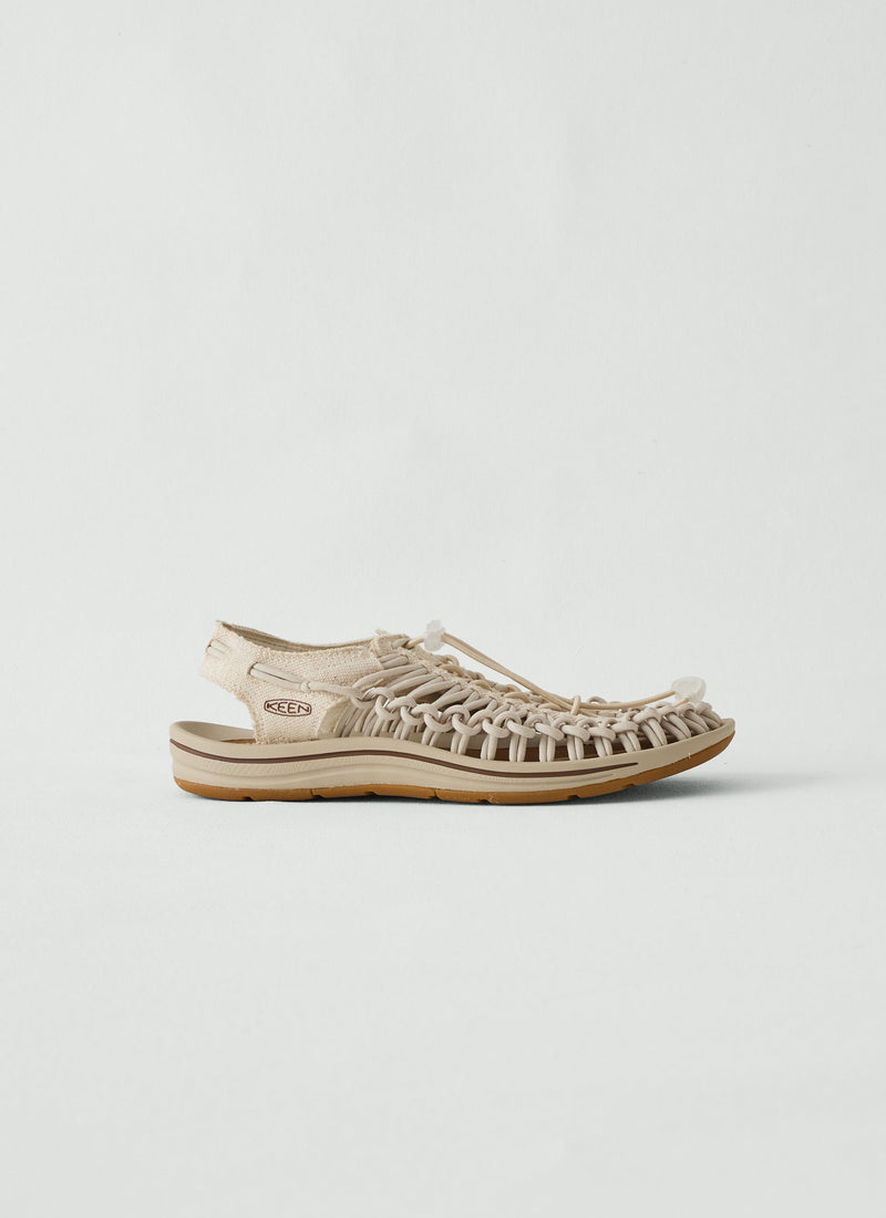 Keen Uneek Canvas Sandals | Natural/Birch
