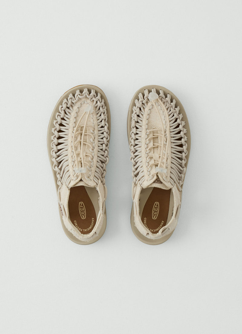 Keen Uneek Canvas Sandals | Natural/Birch