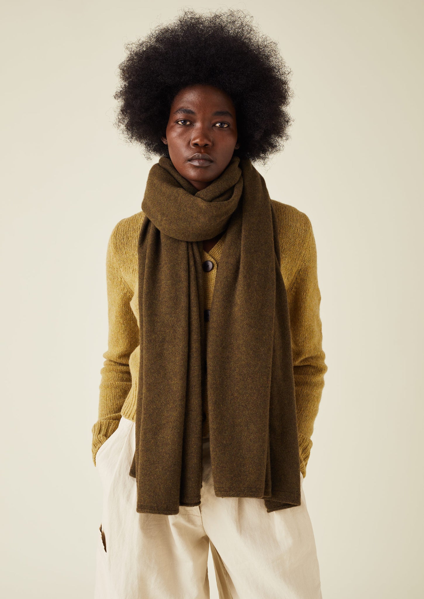 Cashmere Plain Scarf - House of Bruar