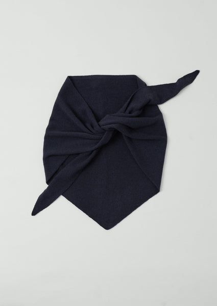 Wool Cashmere Large Bandana Dark