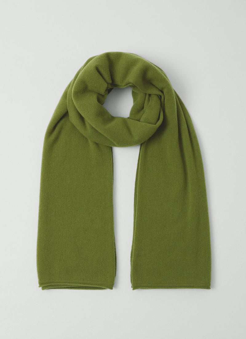 Cashmere Wool Wrap Scarf | Soft Green