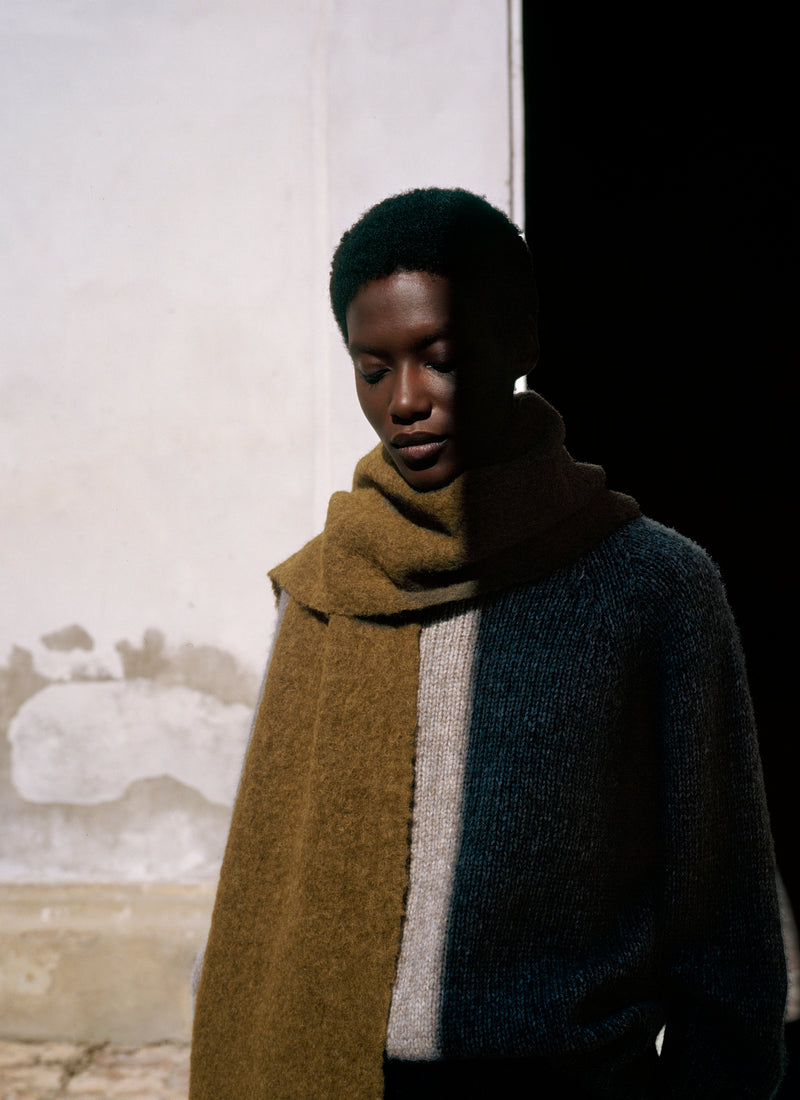 Textured Scarf | Moss