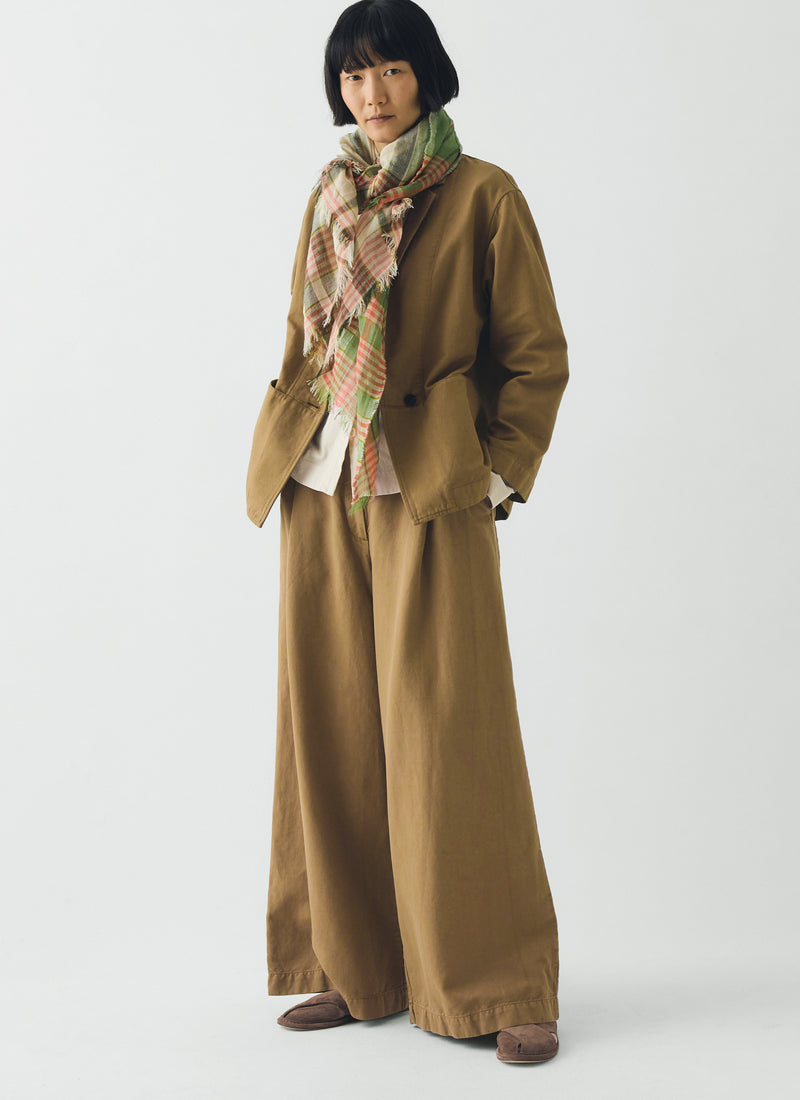 Mixed Stripe Scarf | Avocado Rind/Jade