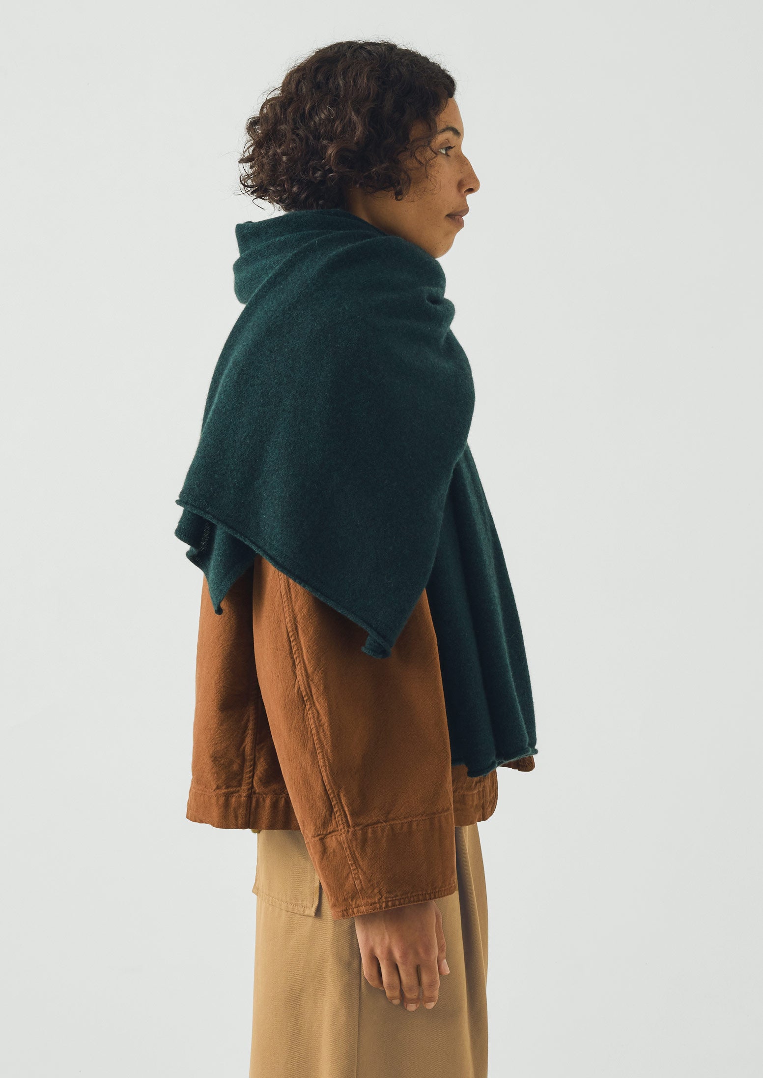 Cashmere Wool Wrap Scarf | Peacock | TOAST