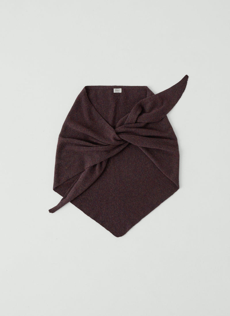 Wool Cashmere Large Bandana | Truffle