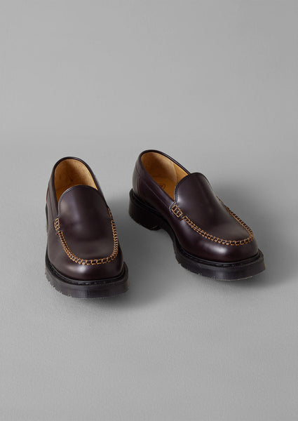 Solovair Leather Loafers Cordovan