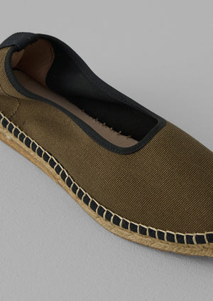 Naguisa Recycled Cotton Espadrilles | Olive