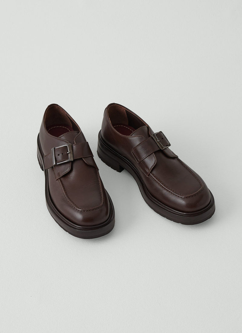Sturlini Monk Strap Shoes | Dark Brown
