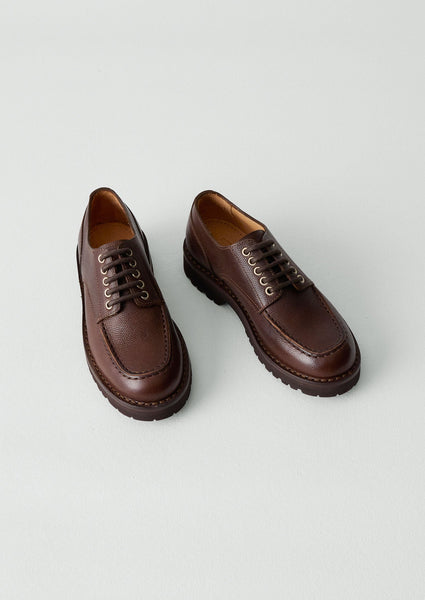 Leather Postman Shoes Dark