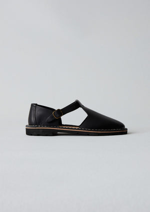 Steve Mono Leather Shoes | Black