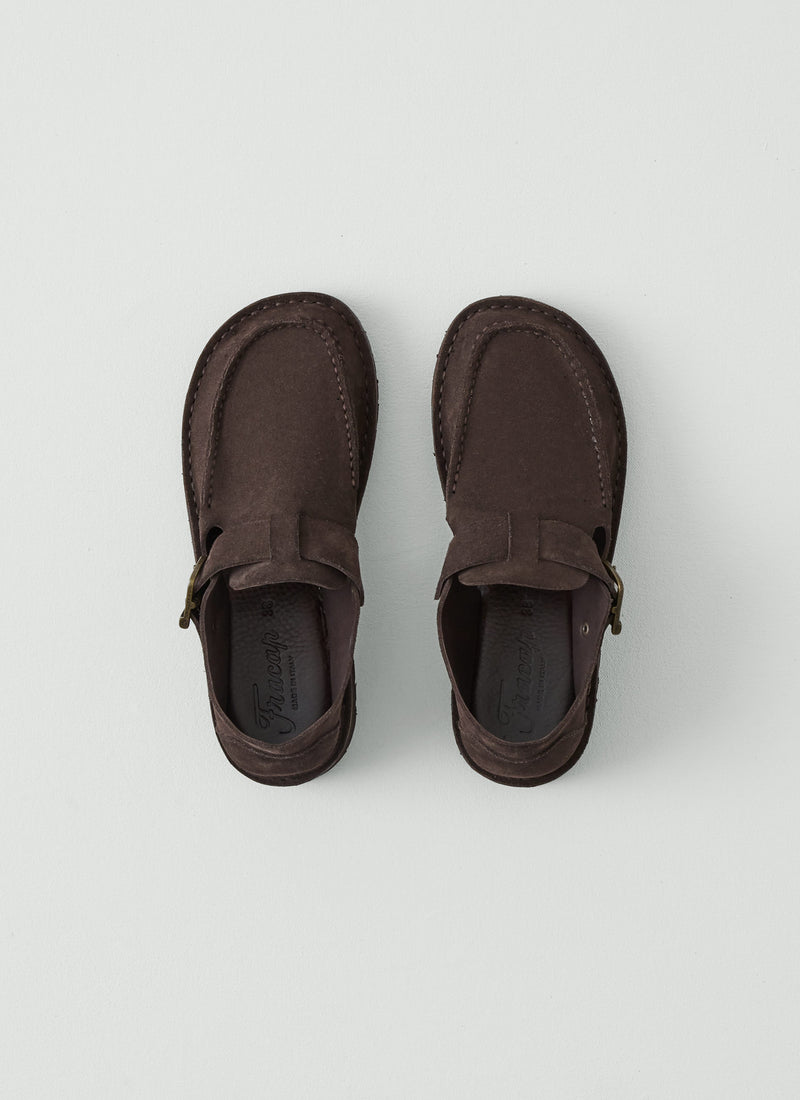 Fracap Suede Ankle Shoes | Coffee