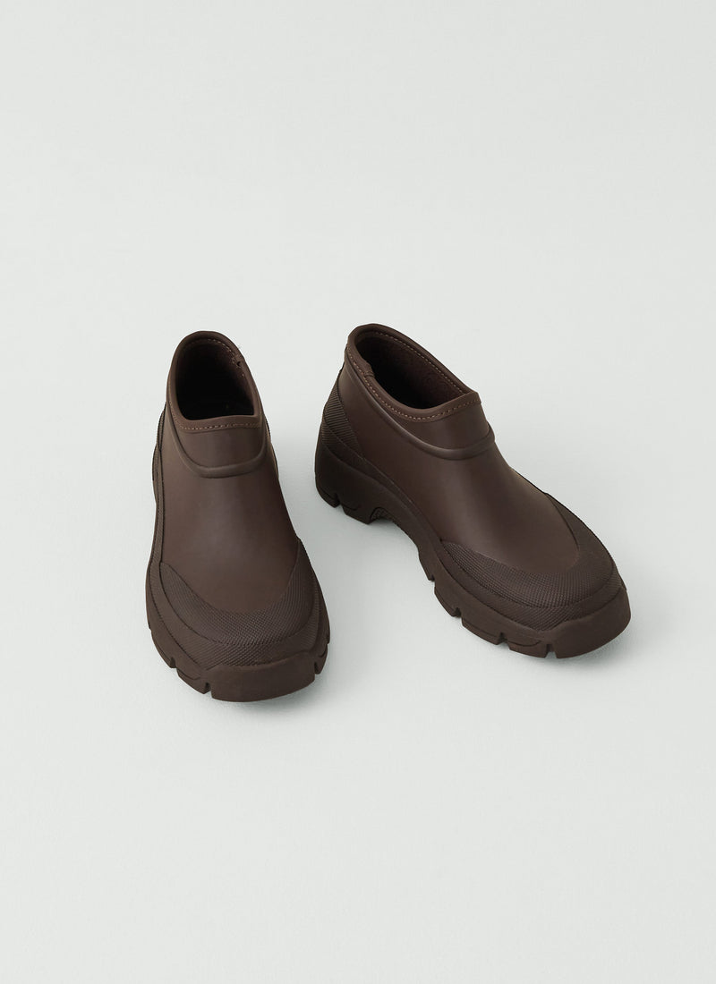 Tretorn Rubber Clog Boots | Chocolate Brown