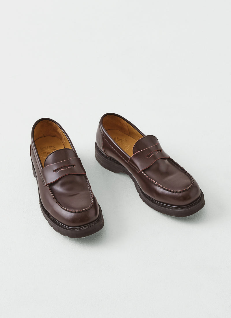 Solovair Leather Loafers | Cordovan