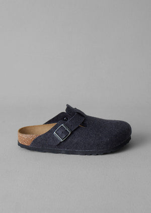 Birkenstock boston wool felt anthracite deals