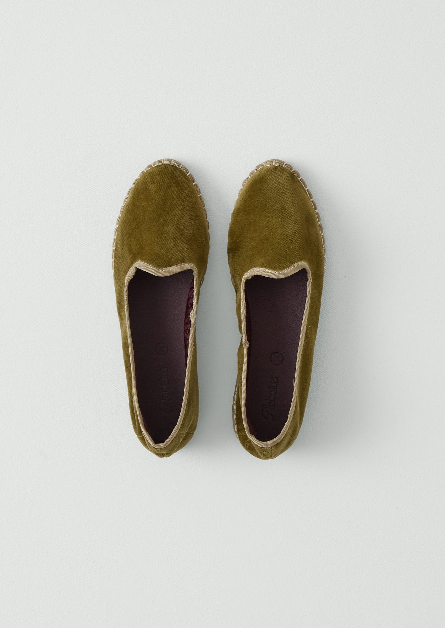 Flabelus Velvet Slippers | Olive