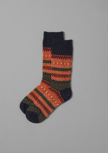 Jacquard Wool Socks Multi