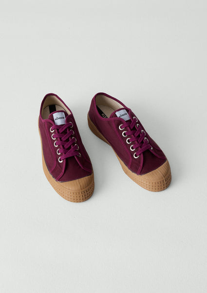 Novesta Star Master Waxed Cotton Plimsolls Mulberry