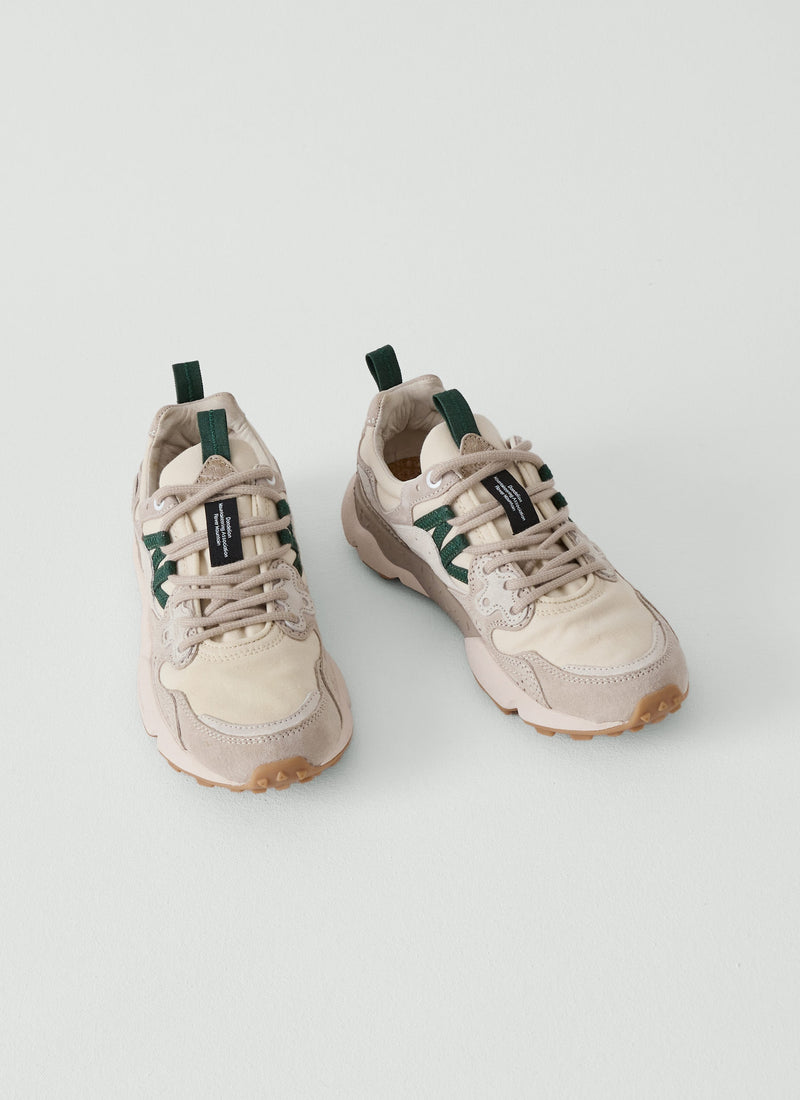 Flower Mountain Yamano Kaiso Trainers | Green/Chalk Multi