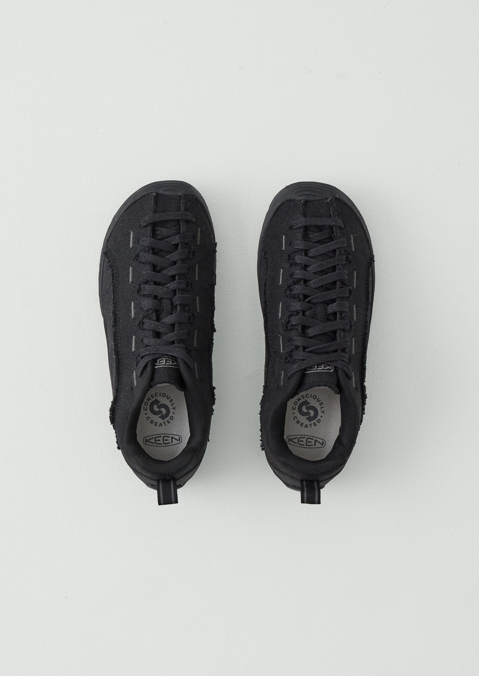 Keen Jasper Split Canvas Trainers | Black | TOAST