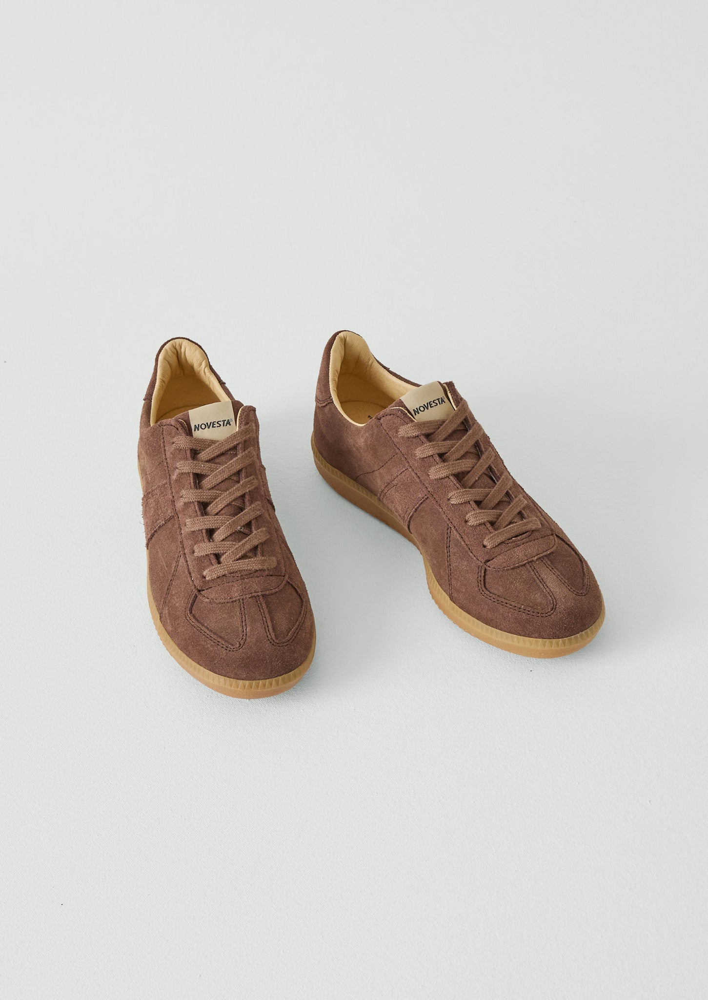 Novesta Gat Suede Trainers | Brown | TOAST