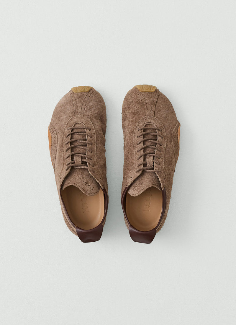 Koops Barefoot Suede Trainers | Wood