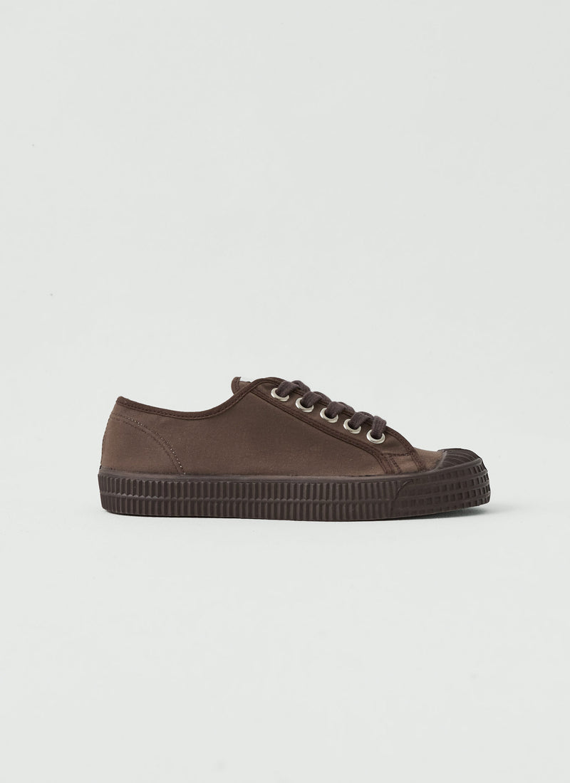 Novesta Star Master Waxed Cotton Plimsolls | Chocolate Brown