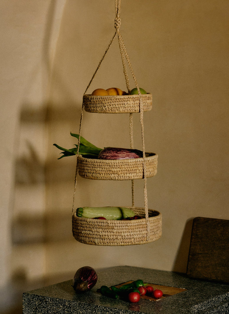 Palm Hanging Basket | Natural