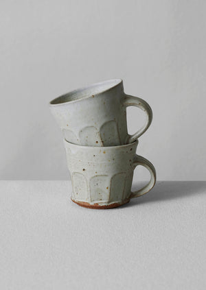Tim Lake Faceted Mug | Dolomite White