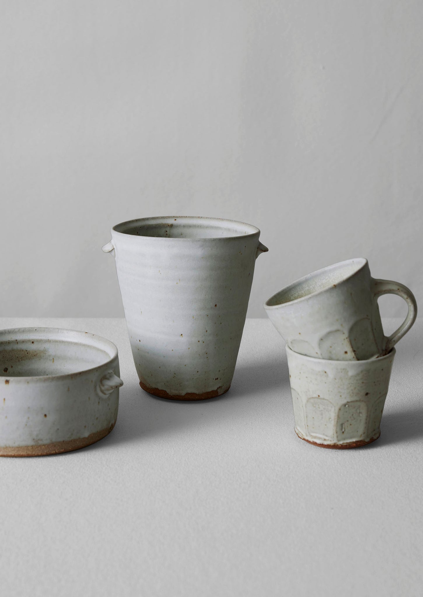 Tim Lake Faceted Mug | Dolomite White
