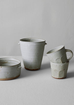 Tim Lake Faceted Mug | Dolomite White