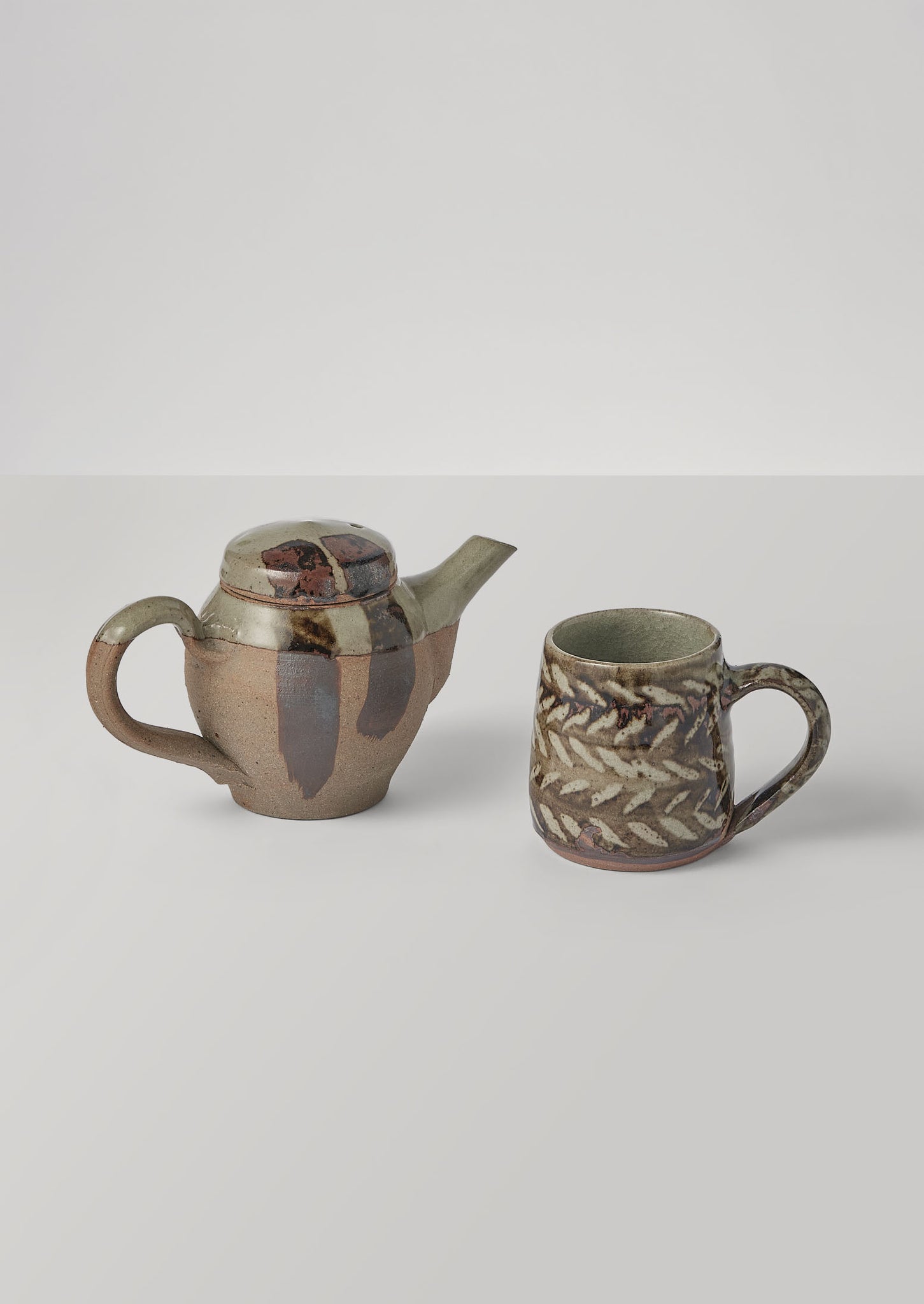 Jack Welbourne Brushstroke Teapot | Blue Ash