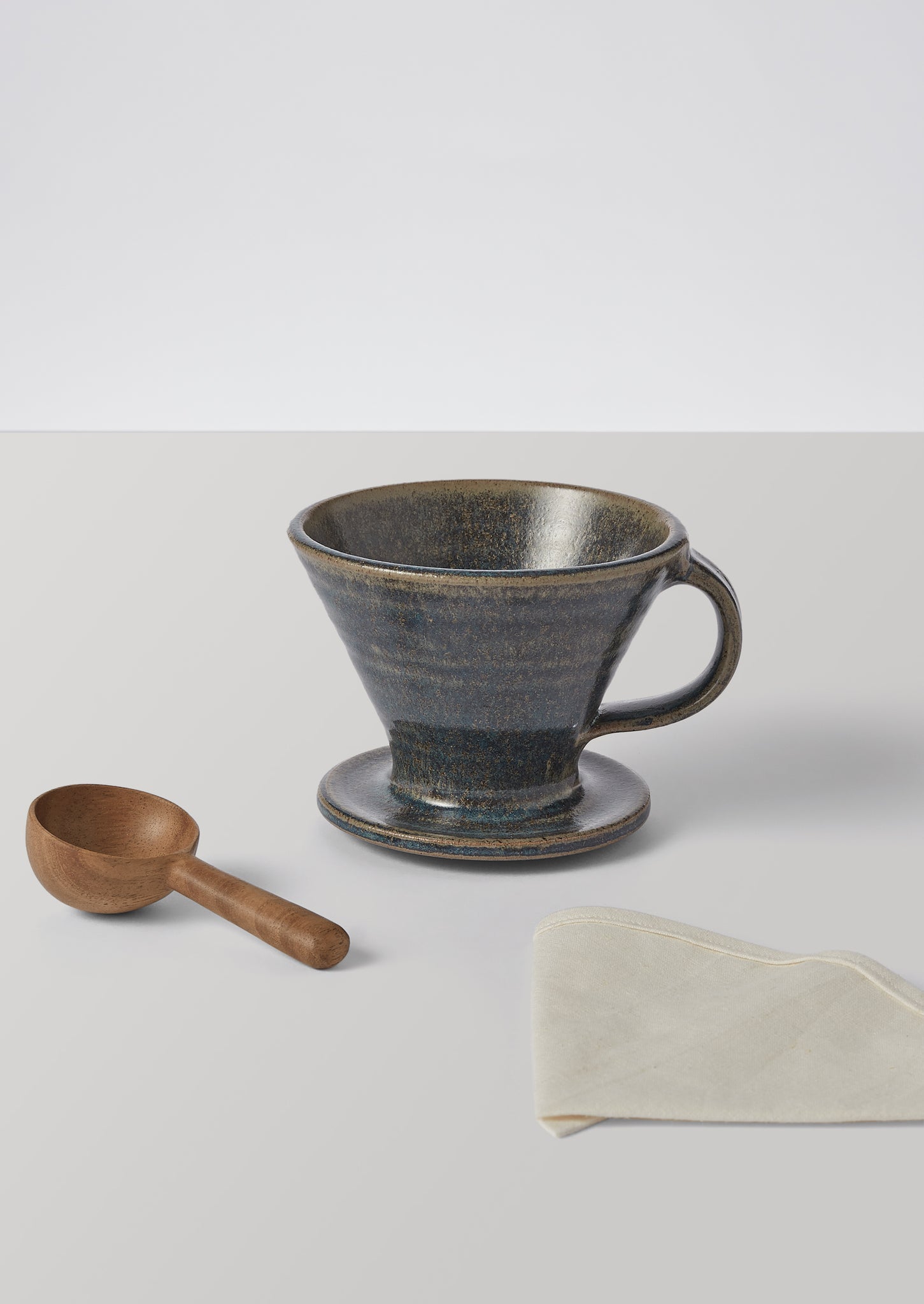 Pottery West Pour Over Coffee Set | Slate