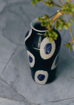 Ali Hewson Cobalt Dash Vase | Cobalt/Black