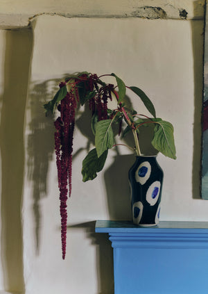 Ali Hewson Cobalt Dash Vase | Cobalt/Black