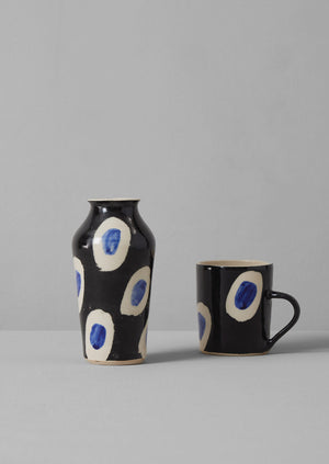 Ali Hewson Cobalt Dash Vase | Cobalt/Black