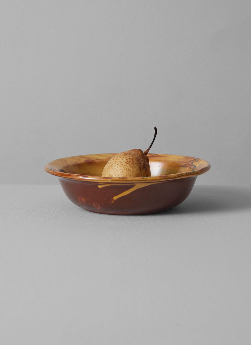 Poterie Barbotine Marbled Deep Bowl | Honey