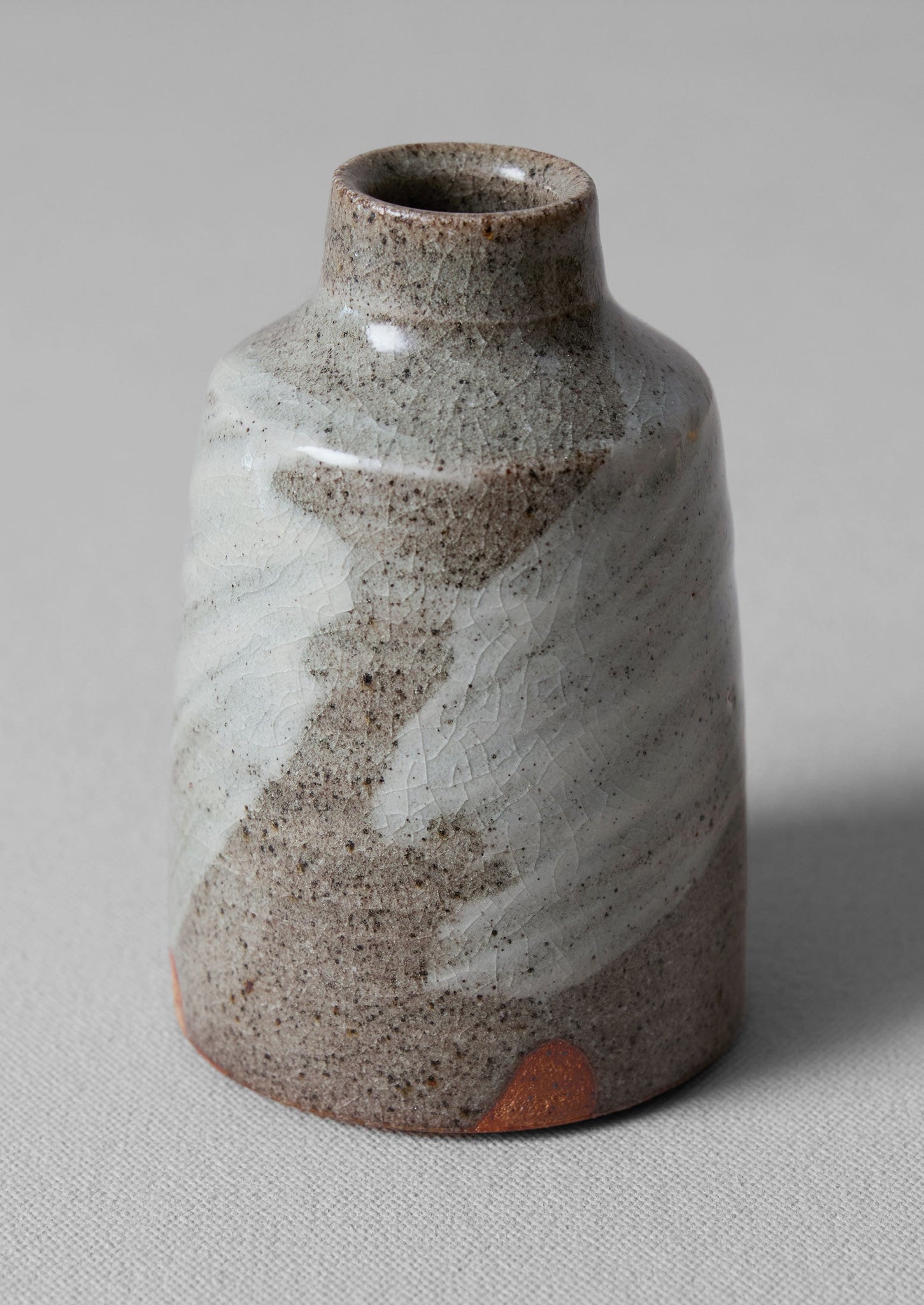 Bert Jones Bottle Vase | Speckled Grey