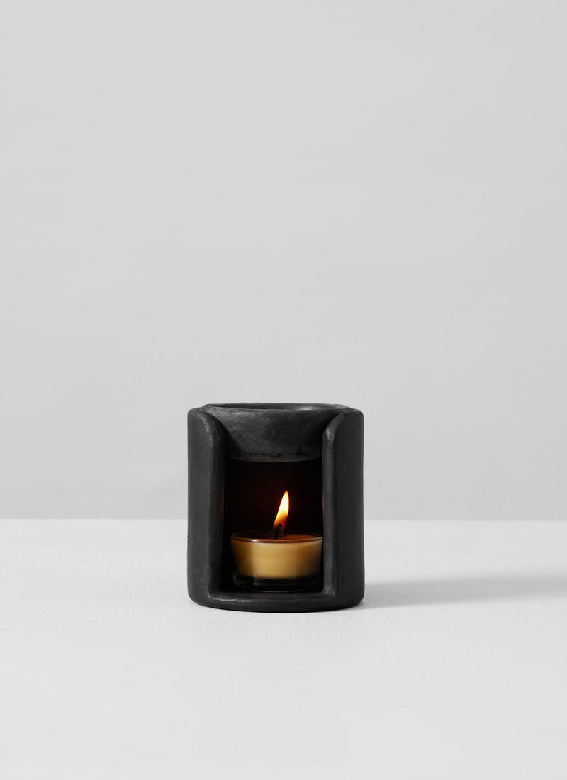 Longpi Oil Burner | Black Clay