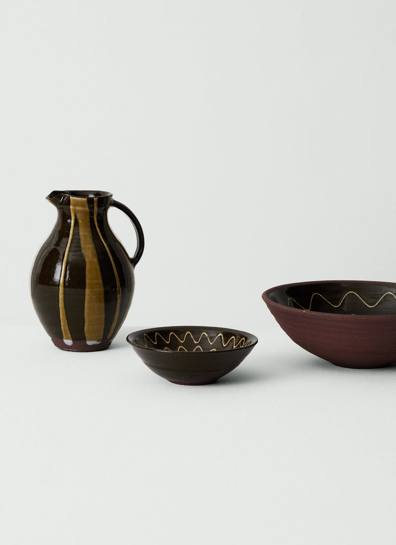 Lily Pearmain Flower Pattern Small Bowl | Peat/Terracotta