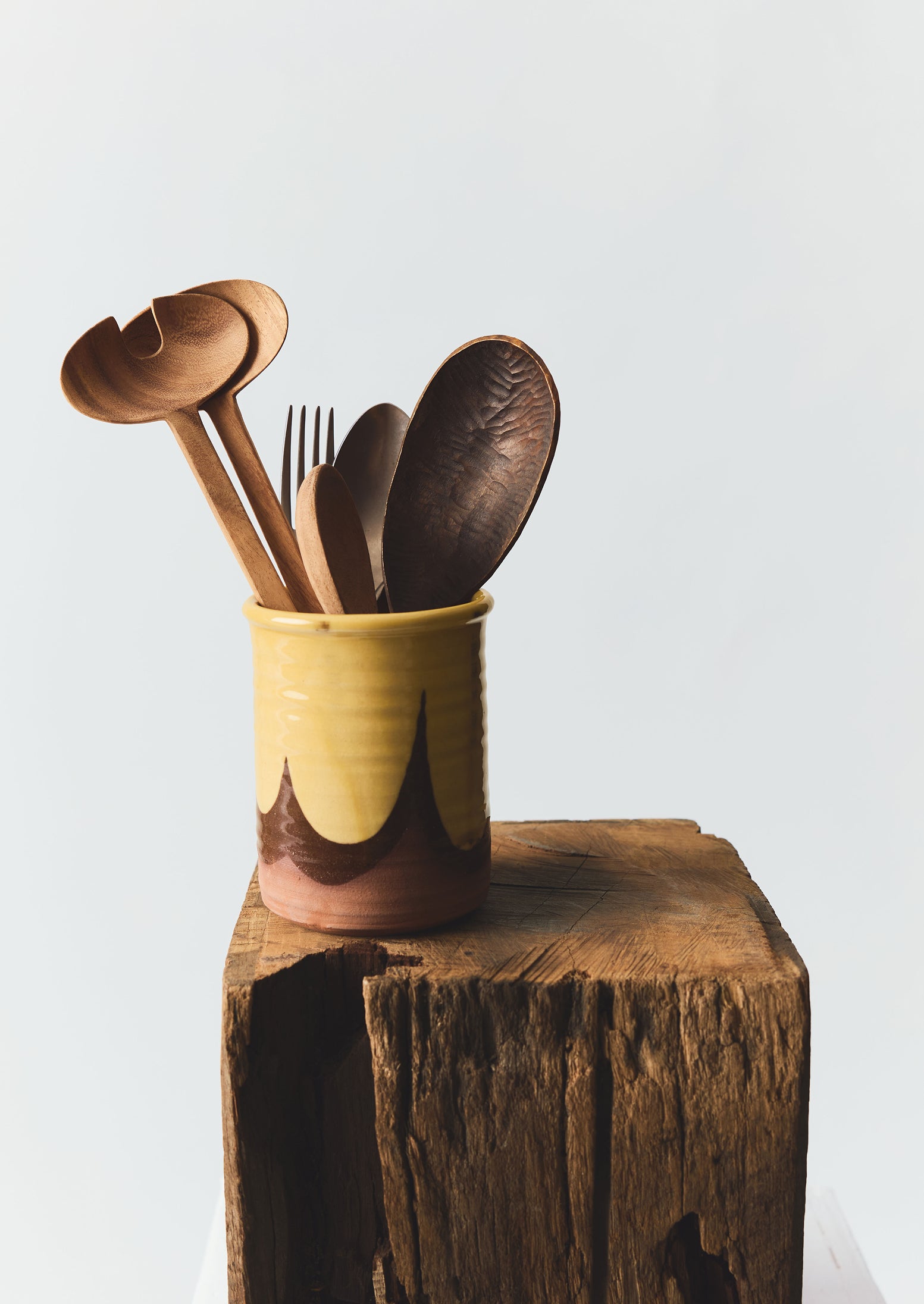 Rob Towler Utensil Holder | Cream/Terracotta | TOAST