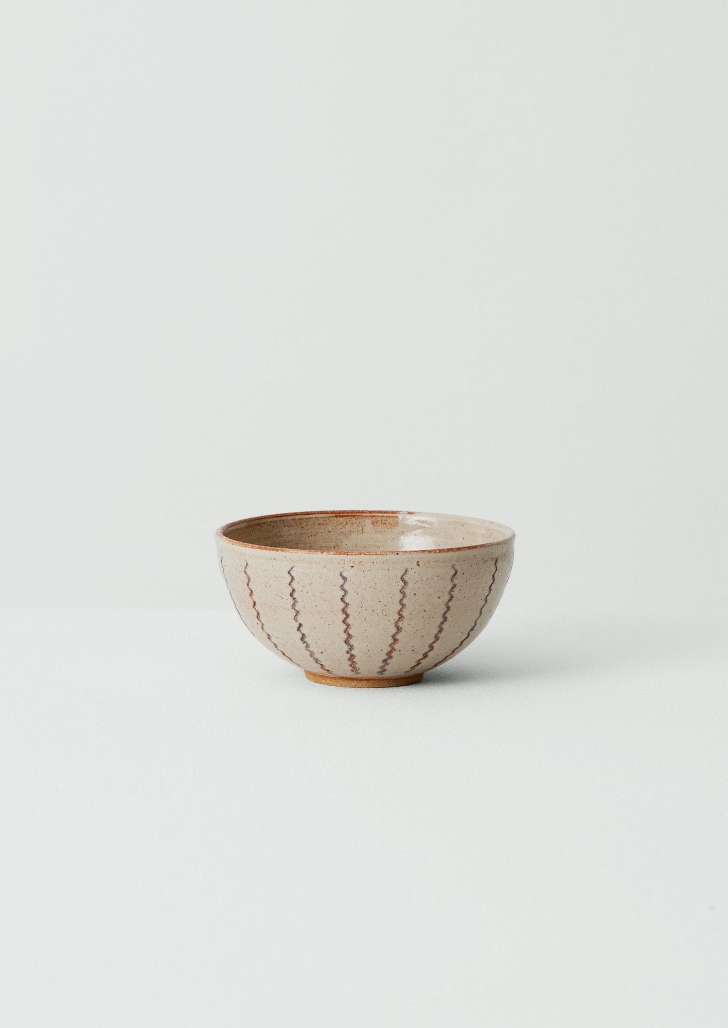 Gilliflower Pottery Zig Zag Bowl | Cream