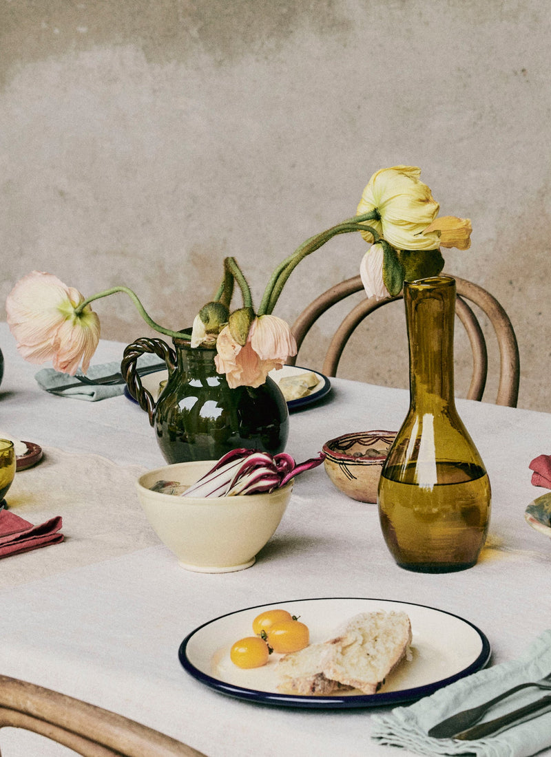 Poterie Barbotine Marbled Breakfast Bowl | Sand/Moss