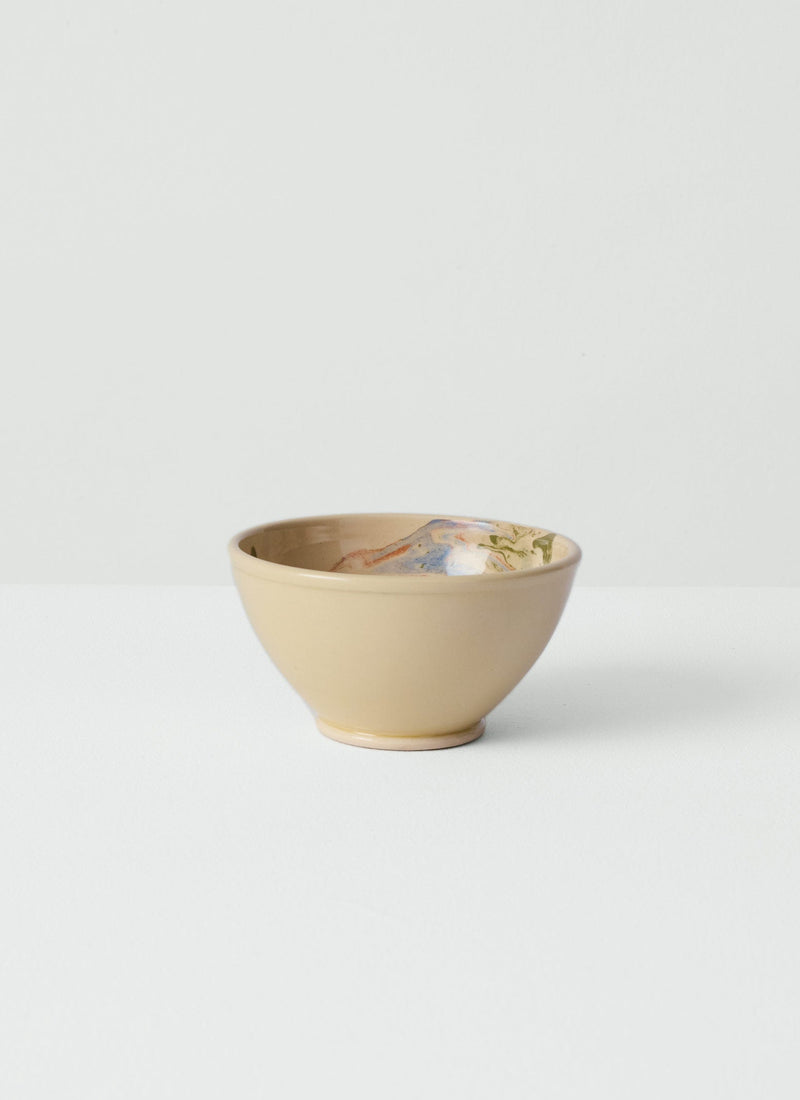 Poterie Barbotine Marbled Breakfast Bowl | Sand/Moss