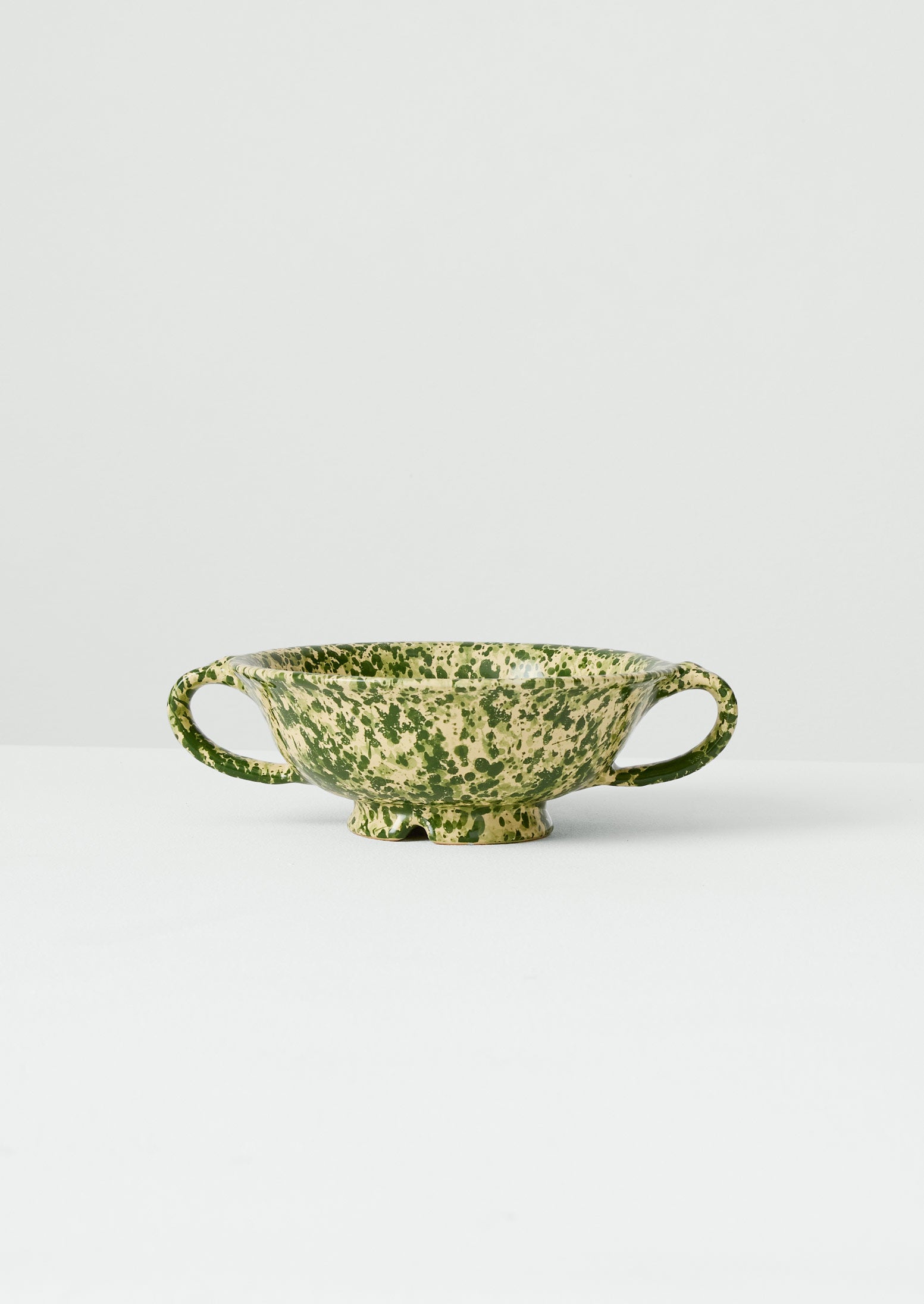 Cortona Splatter Colander | Cream/Leaf | TOAST