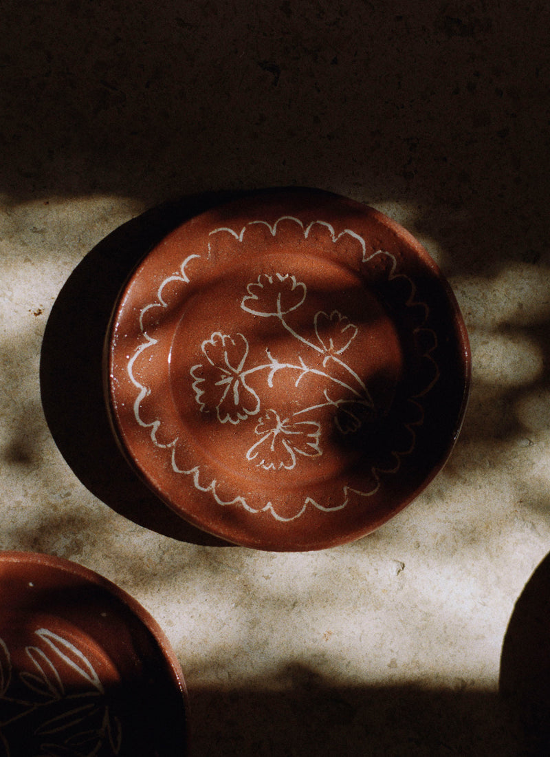Celia Wood Parsley Trinket Dish | Terracotta/Parsley