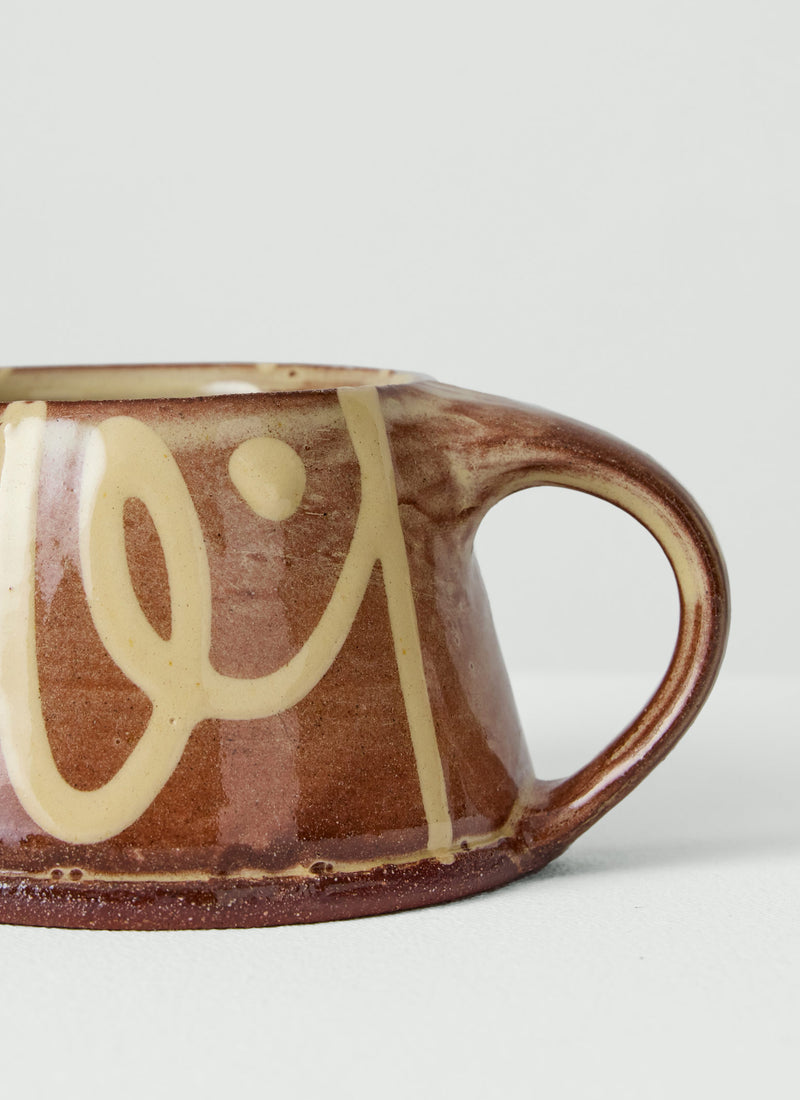 Mollie Milton Slipware Mug | Terracotta/Cream